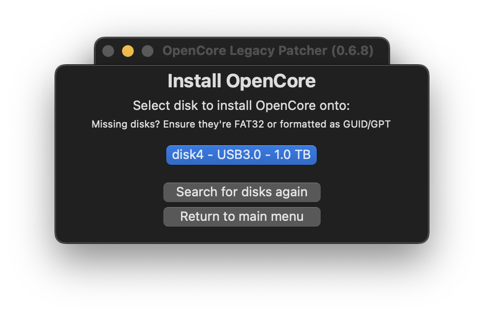 OCLP GUI EFI Select Disk.d9a3392f
