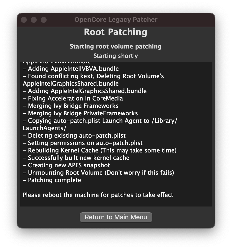 OCLP GUI Root Patch Finished.ce27b410