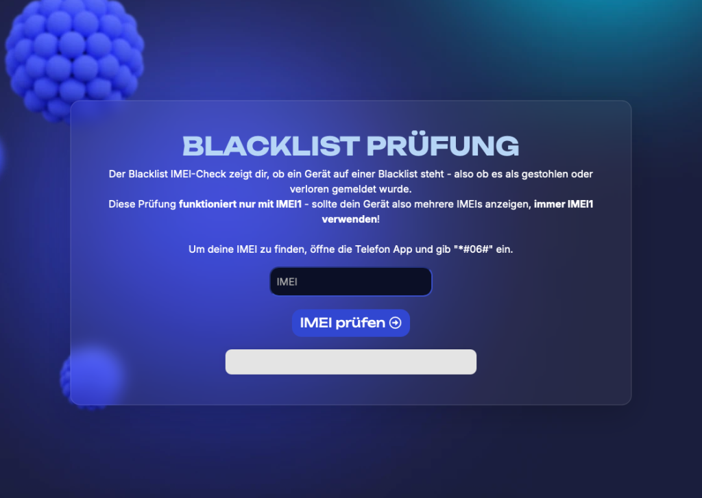 IMEI24 IMEI Check Tool