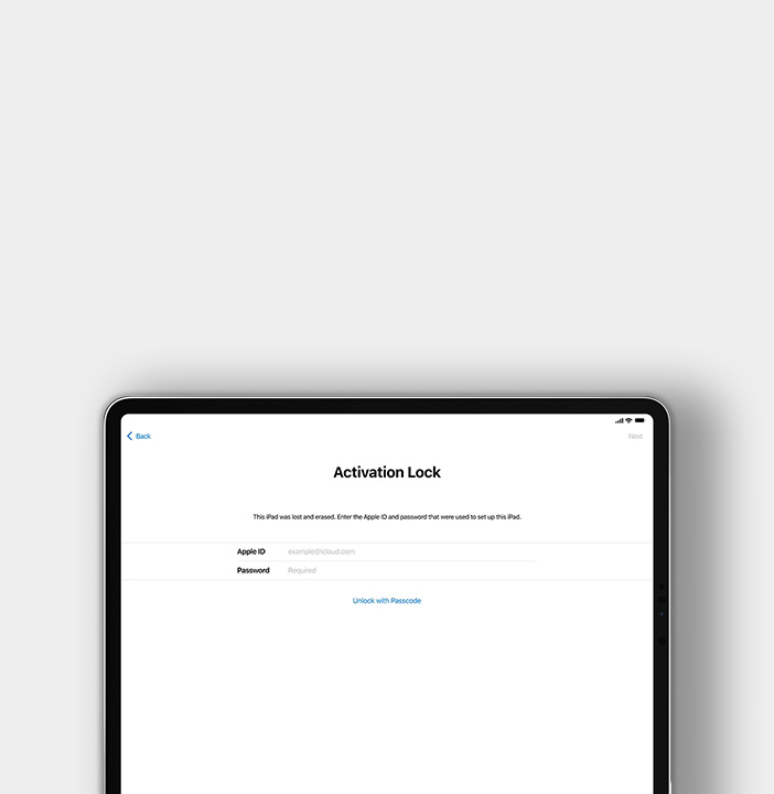 banner icloud ipad